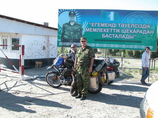 Waiting for the Kaz border to open. 