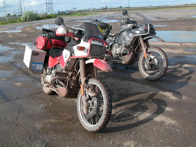 A hint of pink... mud...