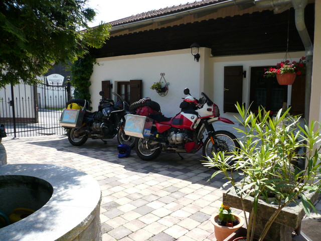 in the shade